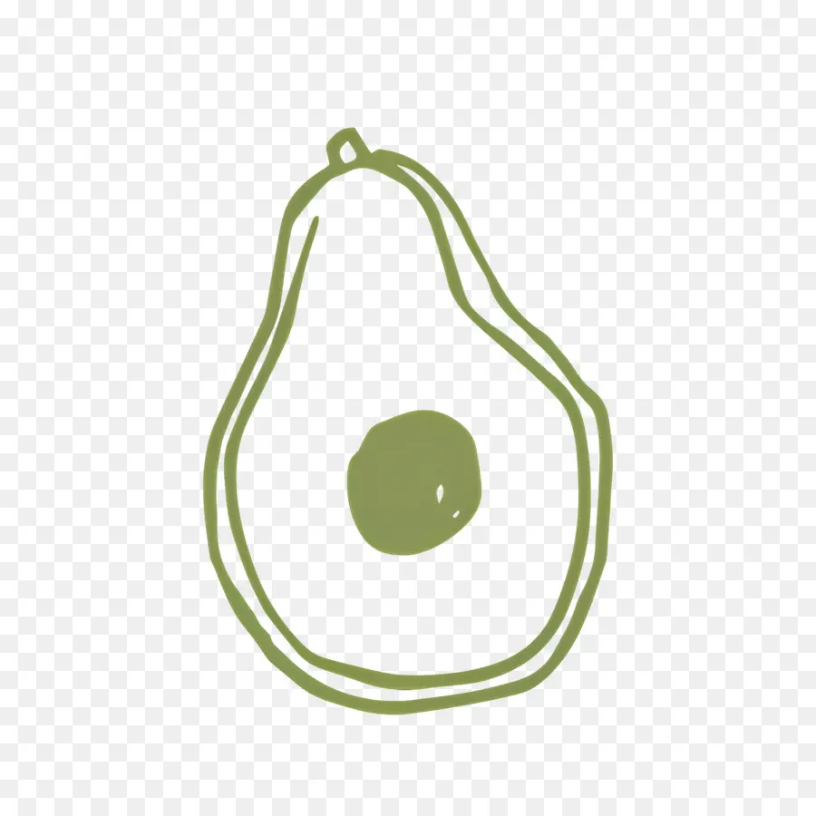 Boceto De Comida，Aguacate Verde PNG