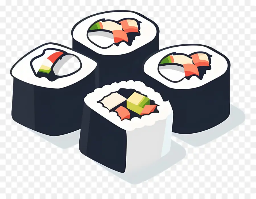 Rollo De Sushi，Rollos De Sushi PNG