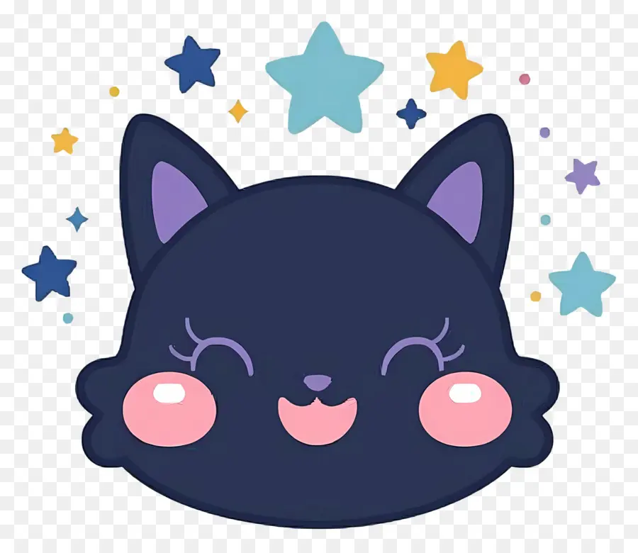 Gato Kawaii，Gato Negro PNG