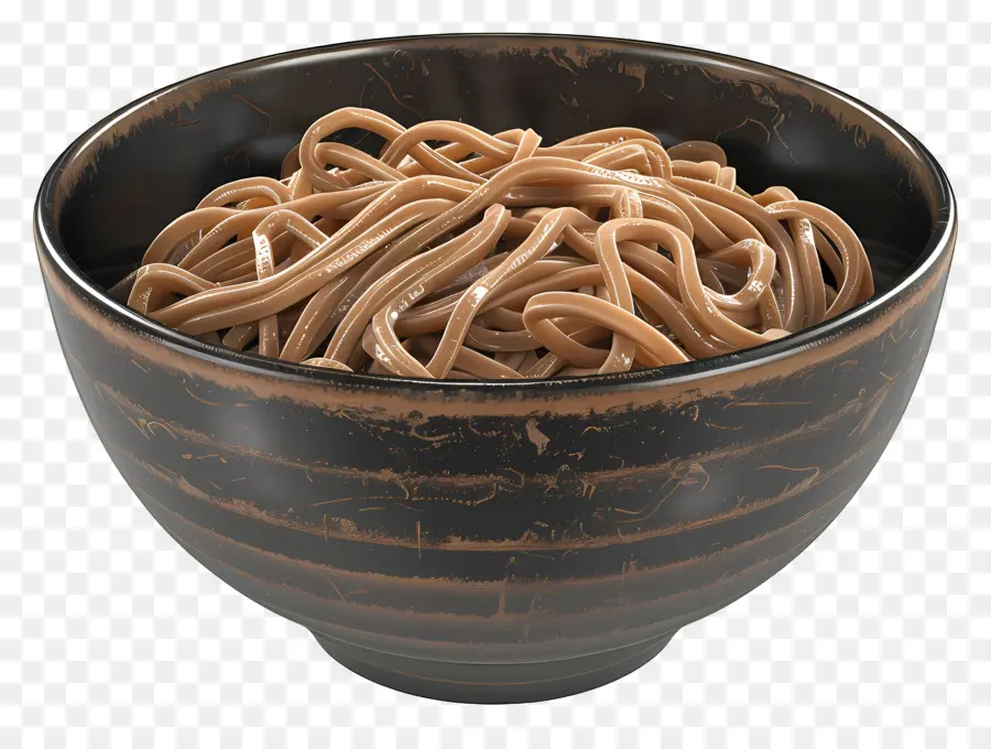 Fideos Soba，Fideos Marrones PNG