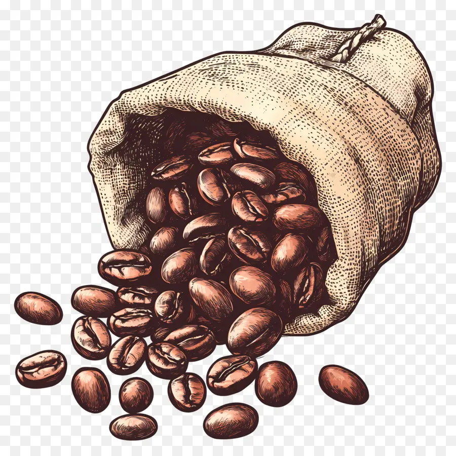 Granos De Café，Bolsa PNG