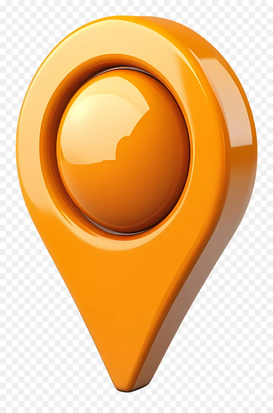 Icono De Ubicación，Alfiler Amarillo PNG