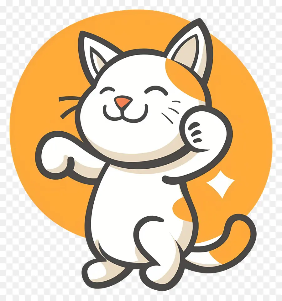 Gato Kawaii，Gato Blanco PNG