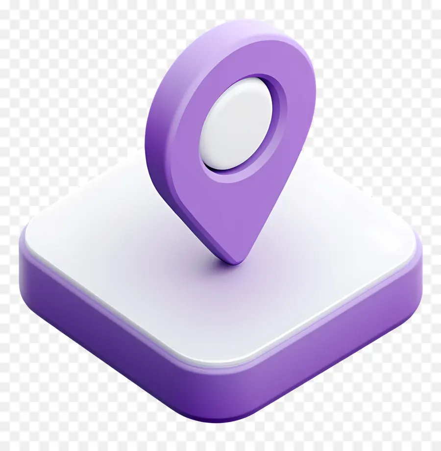 Icono De Ubicación，Pin De Mapa Morado PNG