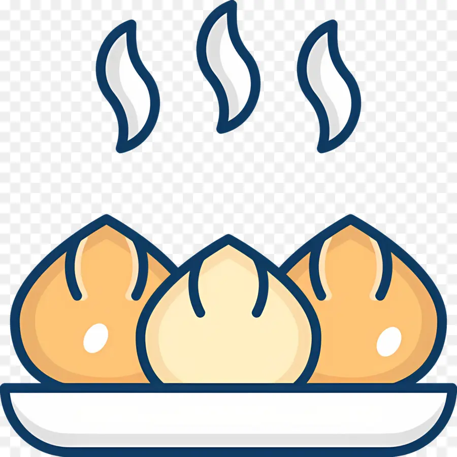 Vapor De Comida，Albóndigas En Plato PNG