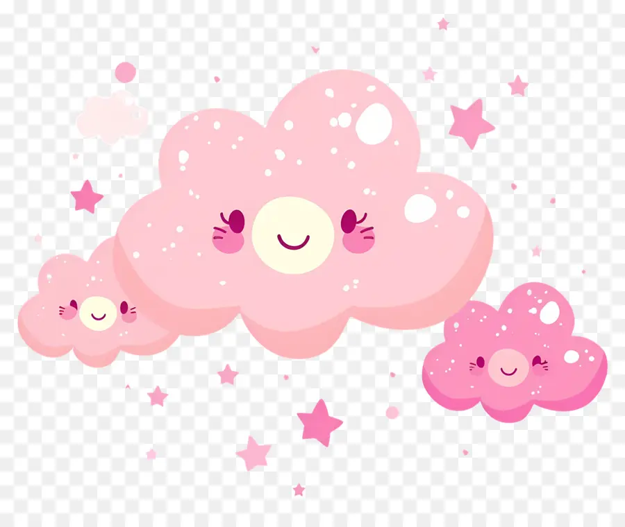 Nube Rosa，Lindo PNG