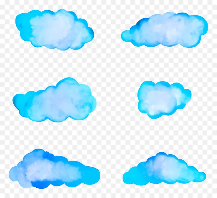 Nubes De Acuarela，Nubes PNG