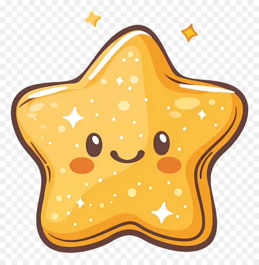 Estrella Kawaii，Estrella Sonriente PNG