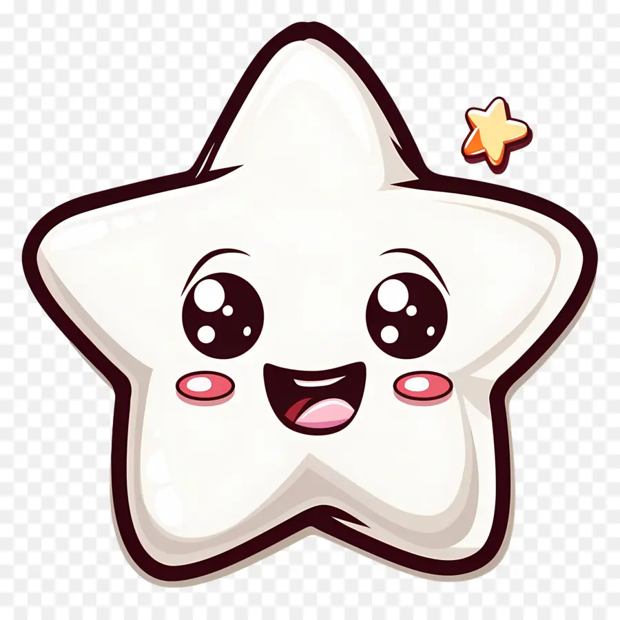 Estrella Kawaii，Estrella Blanca PNG