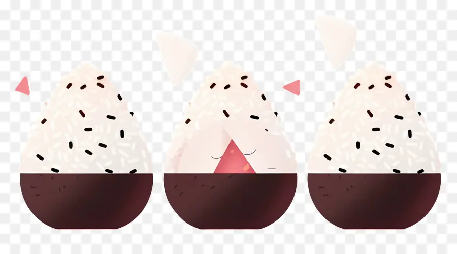 Onigiri Umeboshi，Ilustración De Onigiri PNG