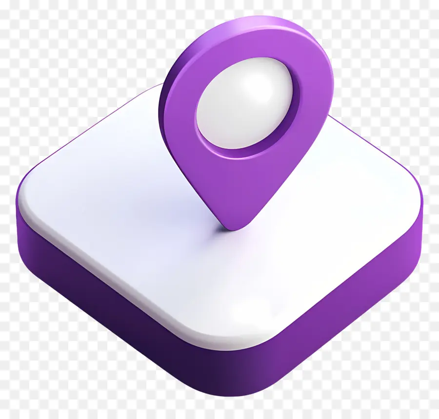 Icono De Ubicación，Pin De Mapa Morado PNG