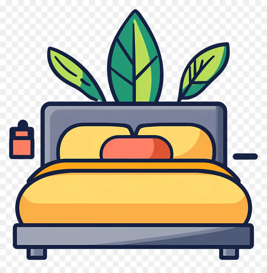 Cama Acogedora，Cama De Dibujos Animados PNG