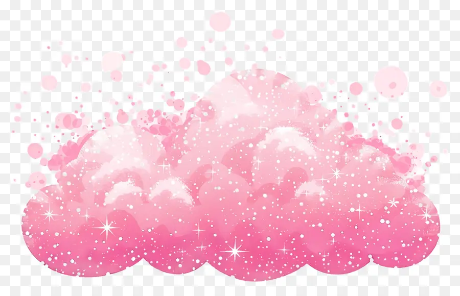 Nube Rosa，Esponjoso PNG