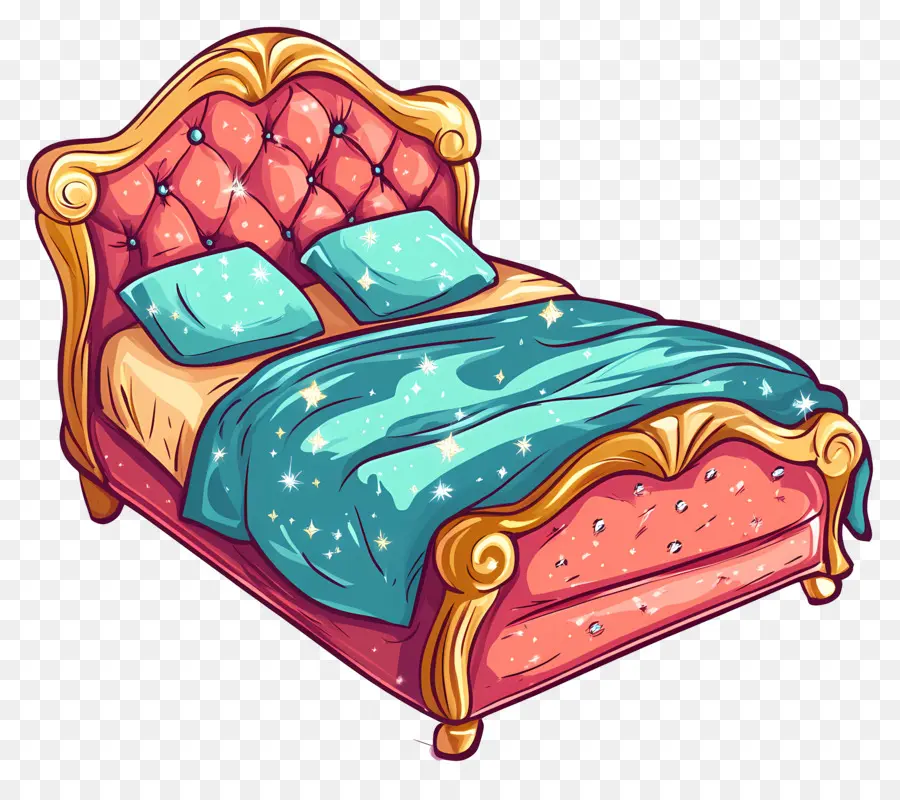 Cama Acogedora，Cama Brillante PNG