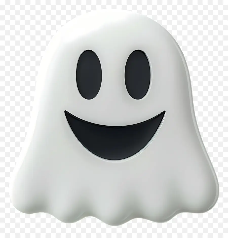 Emojis De Halloween，Fantasma Sonriente PNG