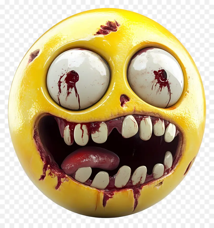 Emojis De Halloween，Emoji Aterrador PNG