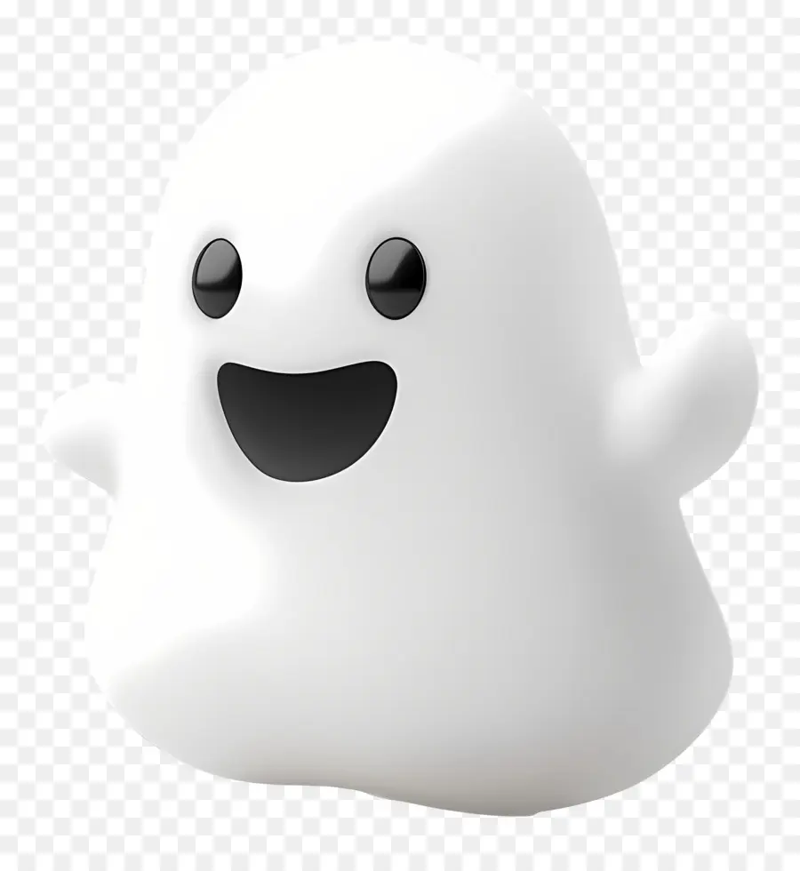 Emojis De Halloween，Lindo Fantasma PNG