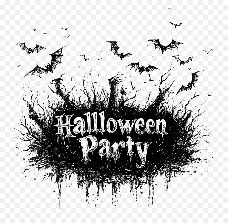 Fiesta De Halloween，Texto De Fiesta De Halloween PNG