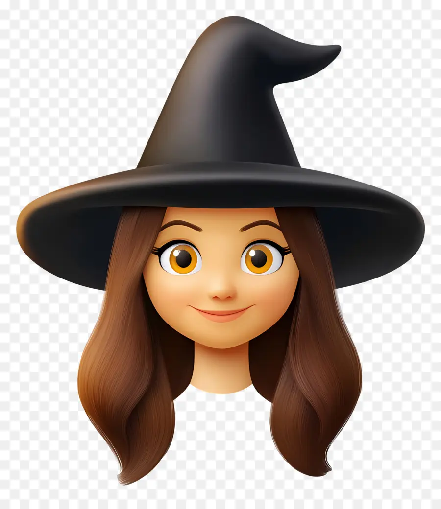 Emojis De Halloween，Emoji De Bruja PNG