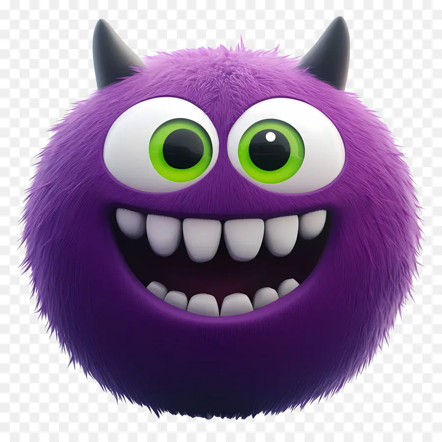 Emojis De Halloween，Monstruo Púrpura PNG