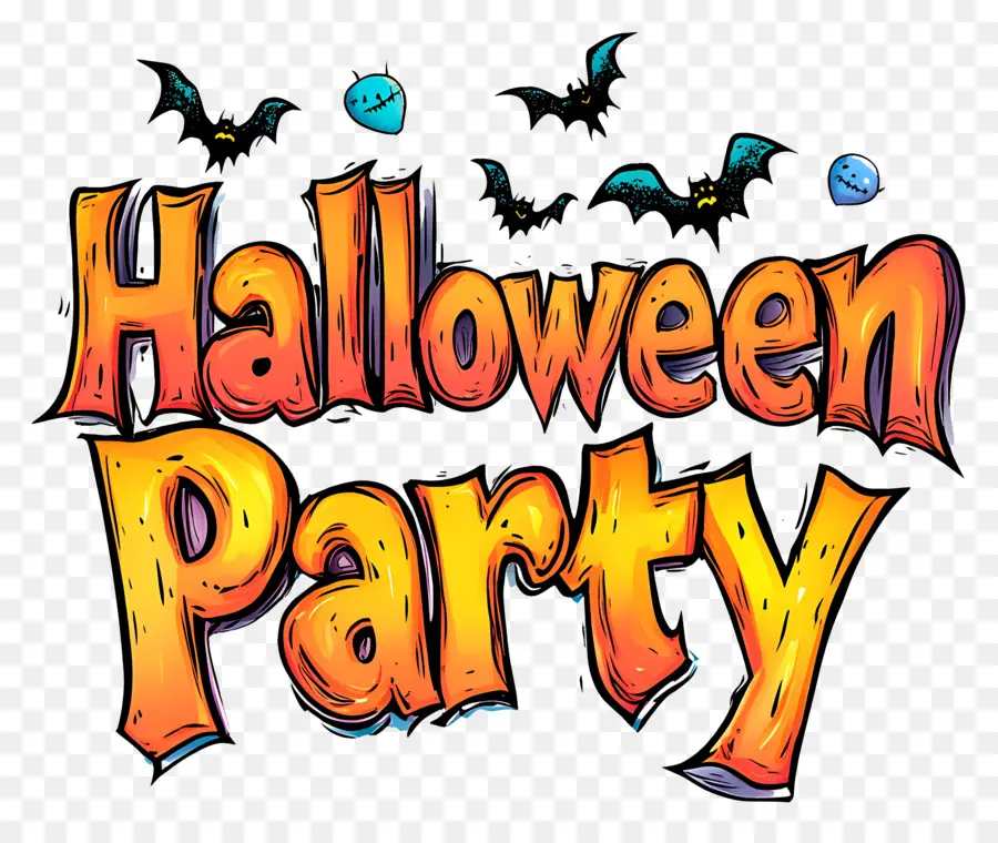 Fiesta De Halloween，Texto De Fiesta De Halloween PNG