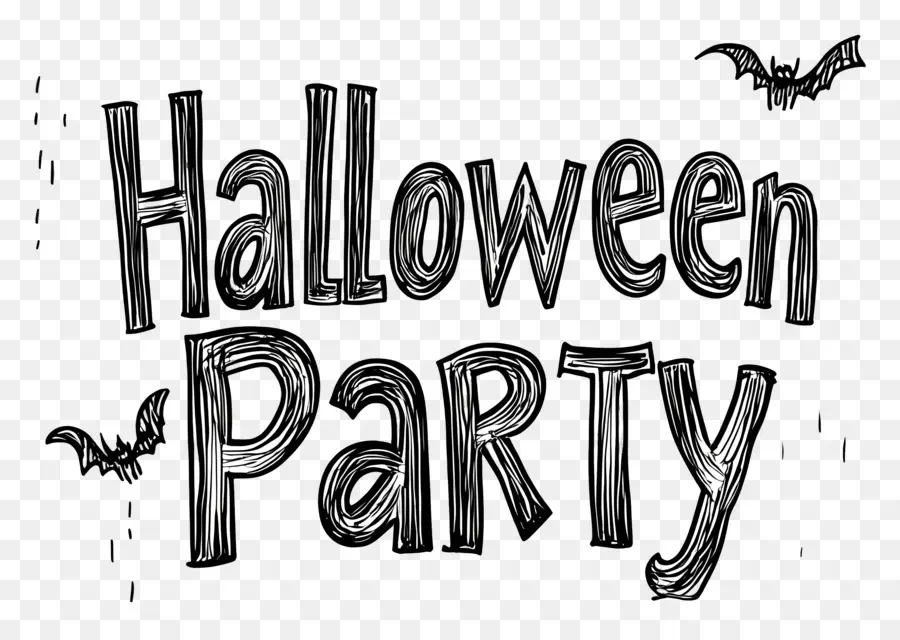 Fiesta De Halloween，Texto De Fiesta De Halloween PNG