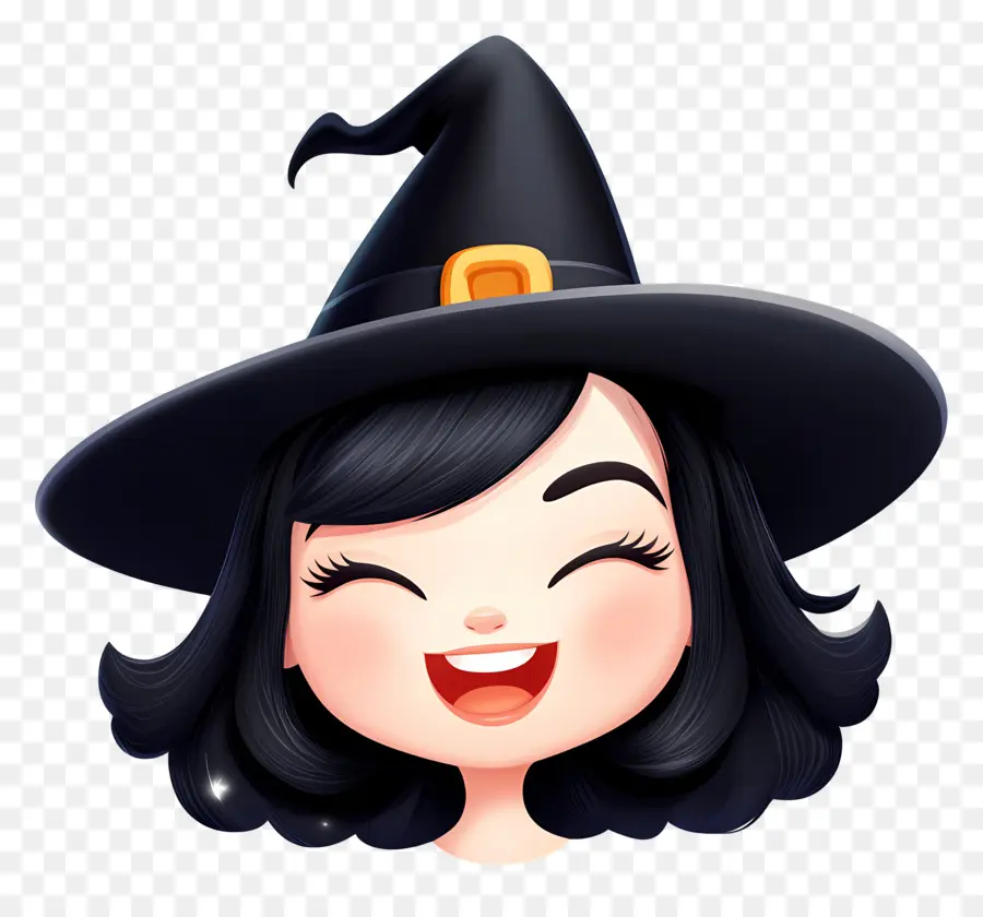 Emojis De Halloween，Sombrero De Bruja PNG