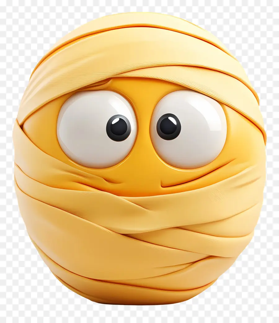 Emojis De Halloween，Momia Emoji PNG