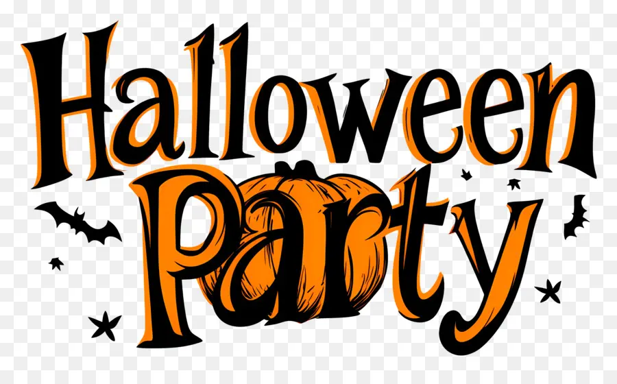 Fiesta De Halloween，Texto De Fiesta De Halloween PNG