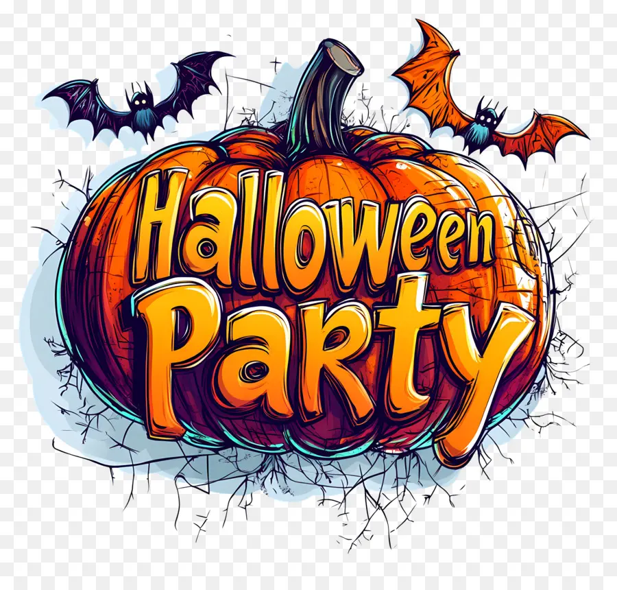 Fiesta De Halloween，Texto De Fiesta De Halloween PNG