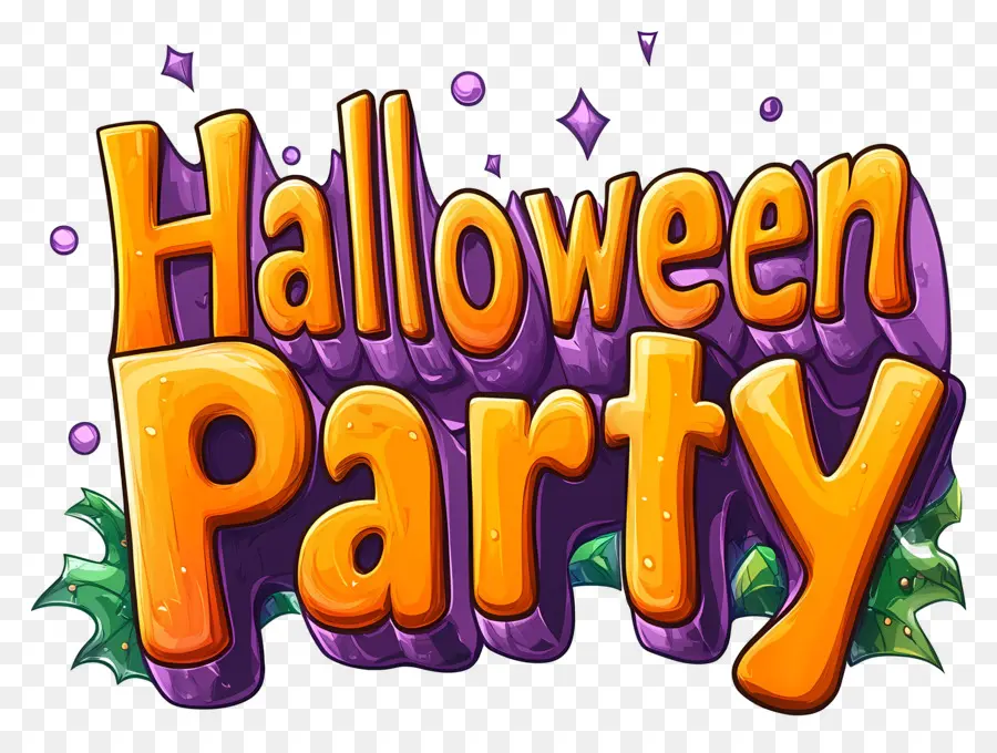 Fiesta De Halloween，Texto De Fiesta De Halloween PNG