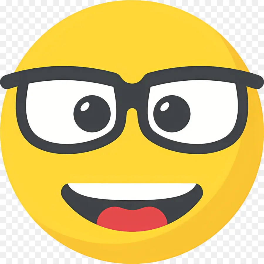 Emoji Nerd，Emoji Empollón PNG