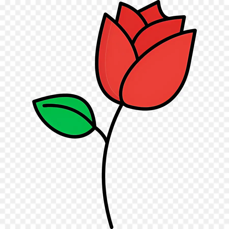 Flor Rosa，Rosa única PNG