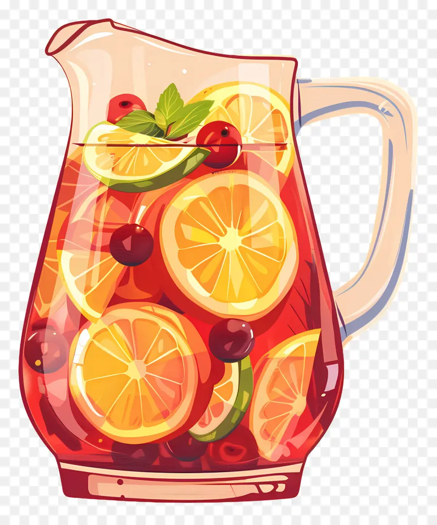 Bebida Refrescante Sangría，Ponche De Frutas PNG