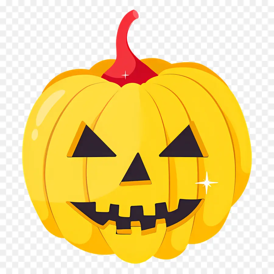 Calabaza De Halloween Aterradora，Linterna Naranja PNG