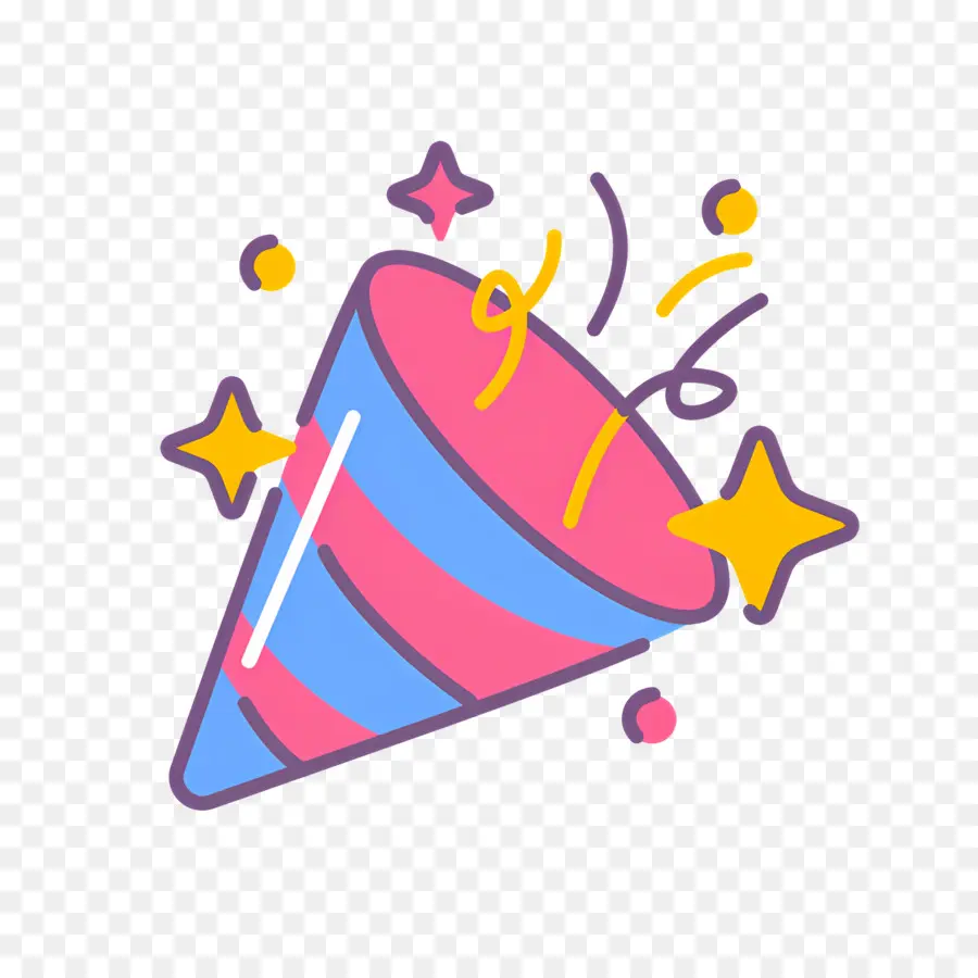 Emojis De Confeti，Popper De Fiesta PNG