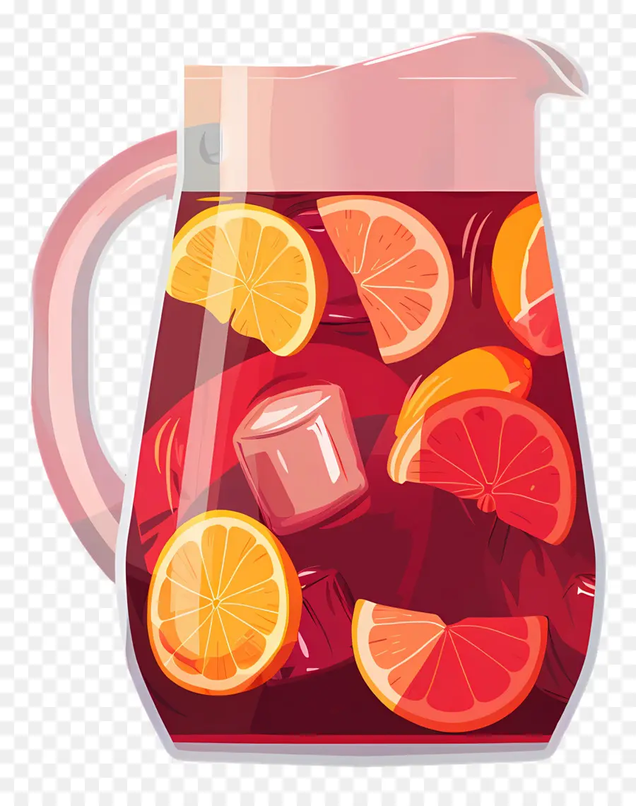 Bebida Refrescante Sangría，Ponche De Frutas PNG