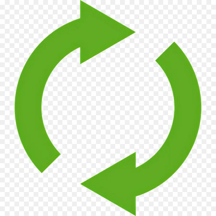 Flecha Circular，Flechas Circulares Verdes PNG