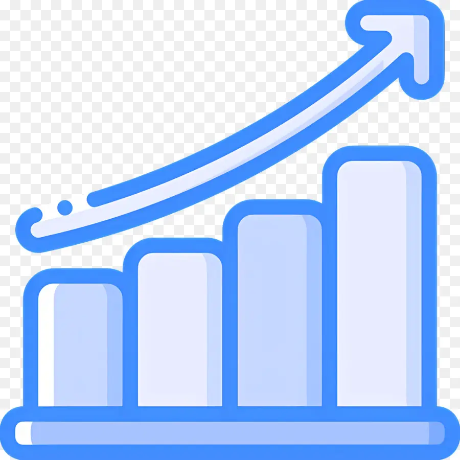 Flecha De Crecimiento，Gráfico De Barras PNG