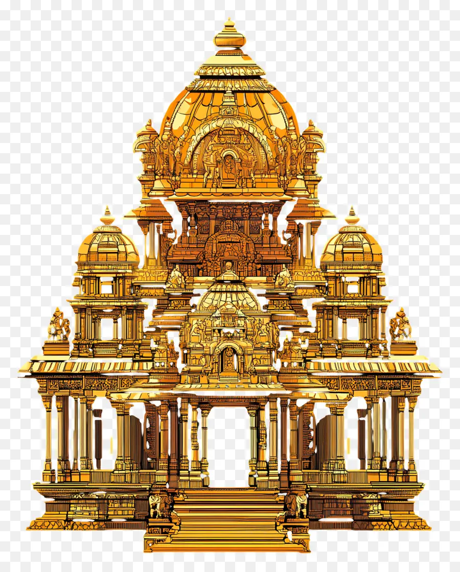 Oro Del Templo Hindú，Templo Dorado PNG