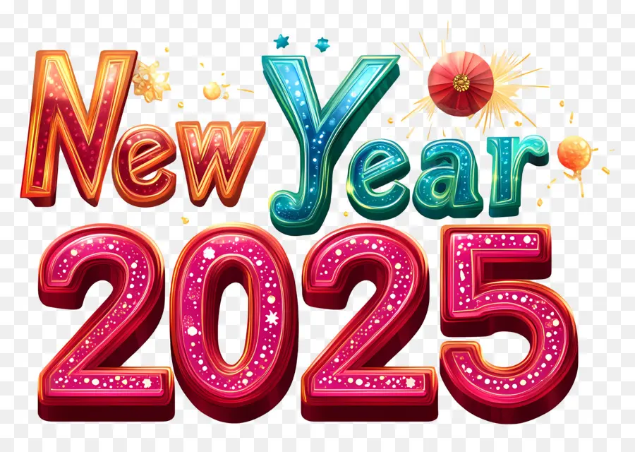 Año Nuevo 2025，Decorativo PNG