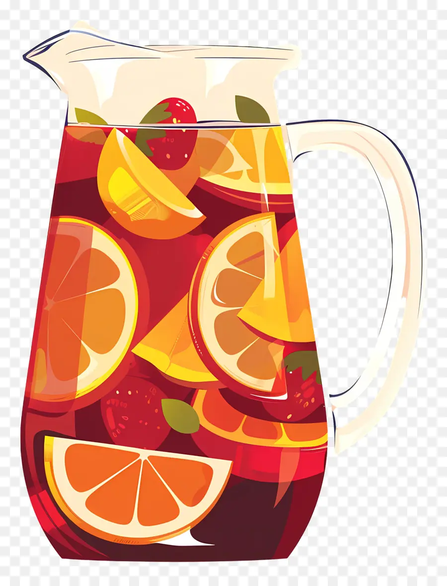 Bebida Refrescante Sangría，Ponche De Frutas PNG