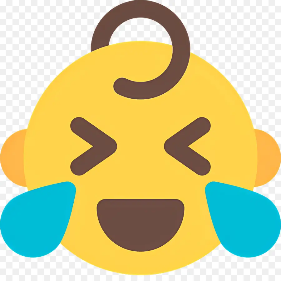 Risa Emoji，Bebe Riendo PNG