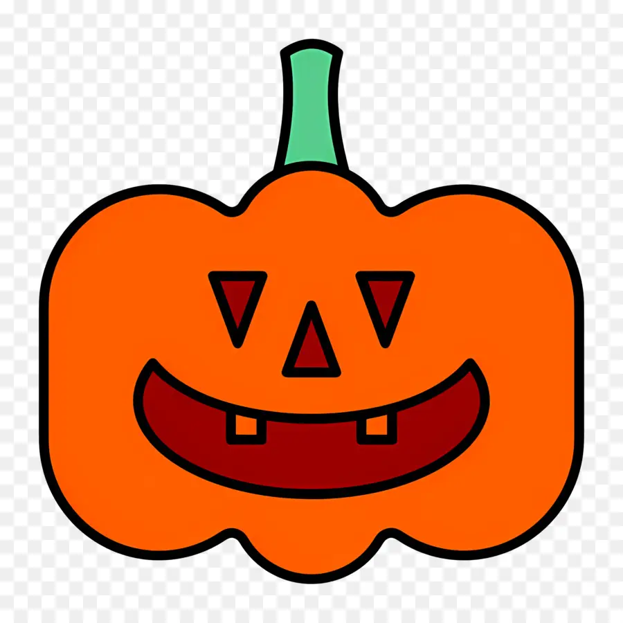 Calabaza De Halloween Aterradora，Linterna Naranja PNG