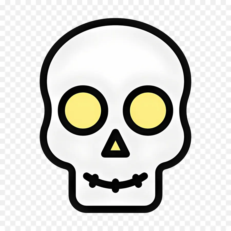 Emoji Calavera，Cráneo PNG