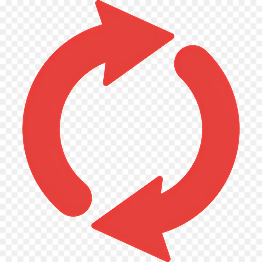 Flecha Circular，Flechas Rojas PNG