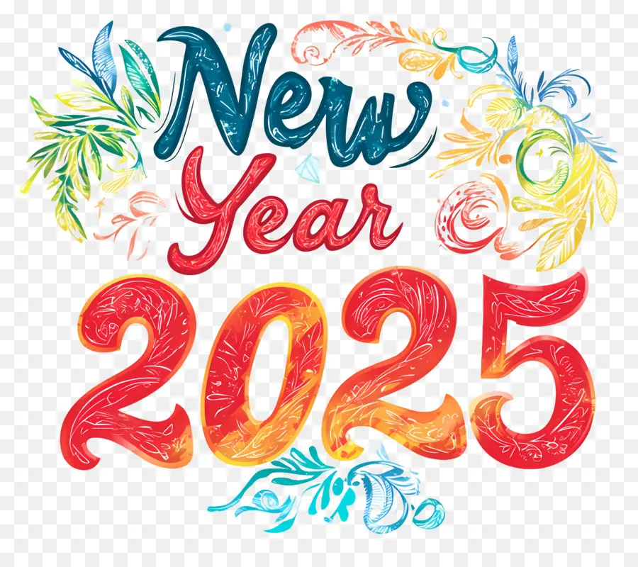 Año Nuevo 2025，Artístico PNG