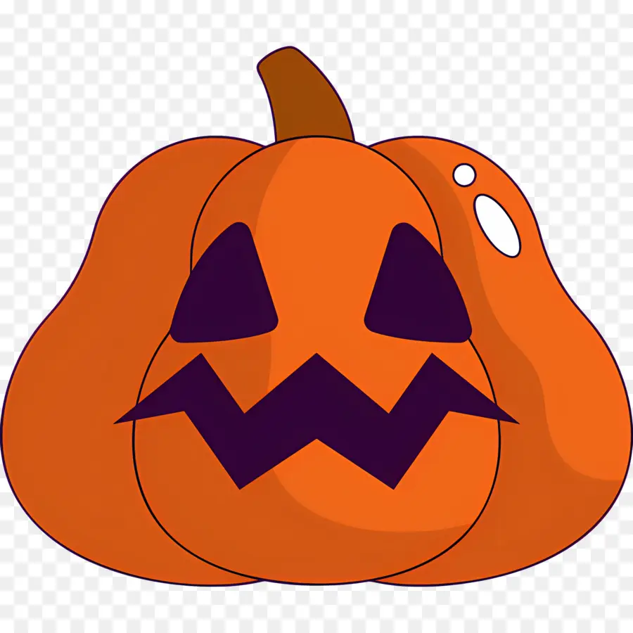 Calabaza De Halloween Aterradora，Linterna Naranja PNG