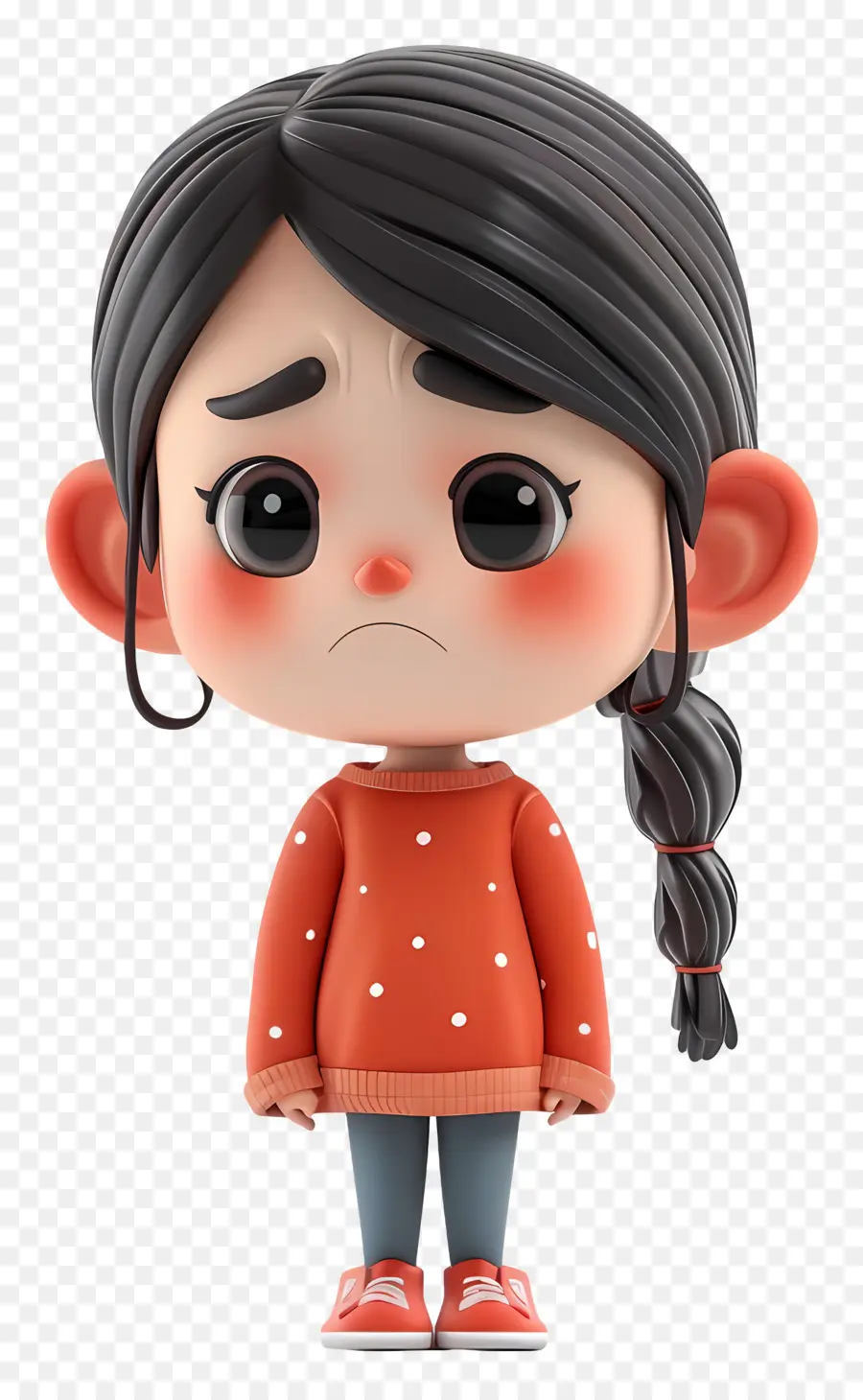 Niña Triste，Chica Triste De Dibujos Animados PNG