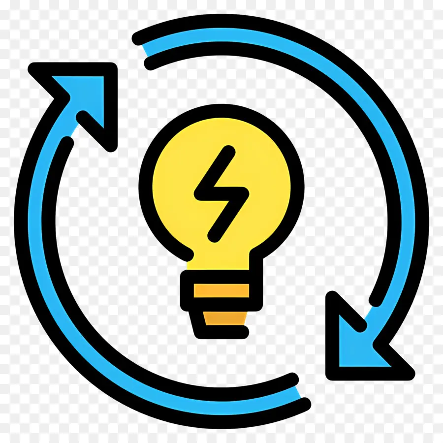 Flecha Circular，Icono Del Ciclo Energético PNG